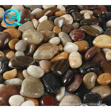 Qinge High Polished Landscaping Natural Black Pebbles Garden Riverstones